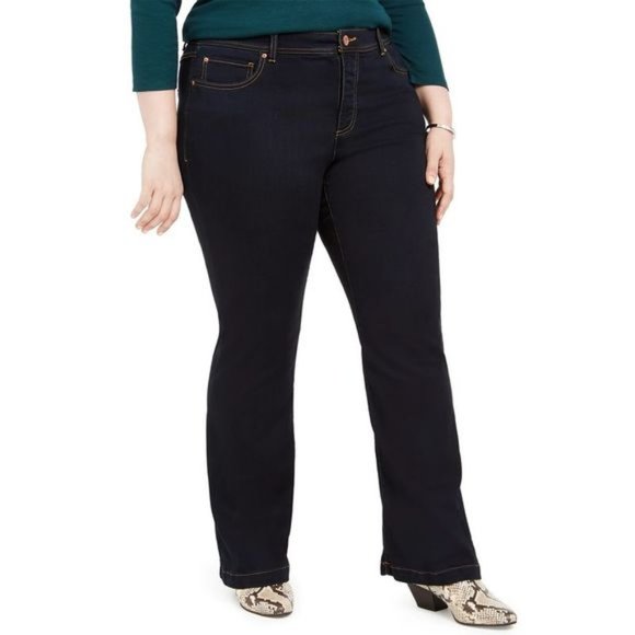 NWOT Plus Size INC International Concepts Tummy Control Bootcut Jeans -  Size 24 - Picture 1 of 10